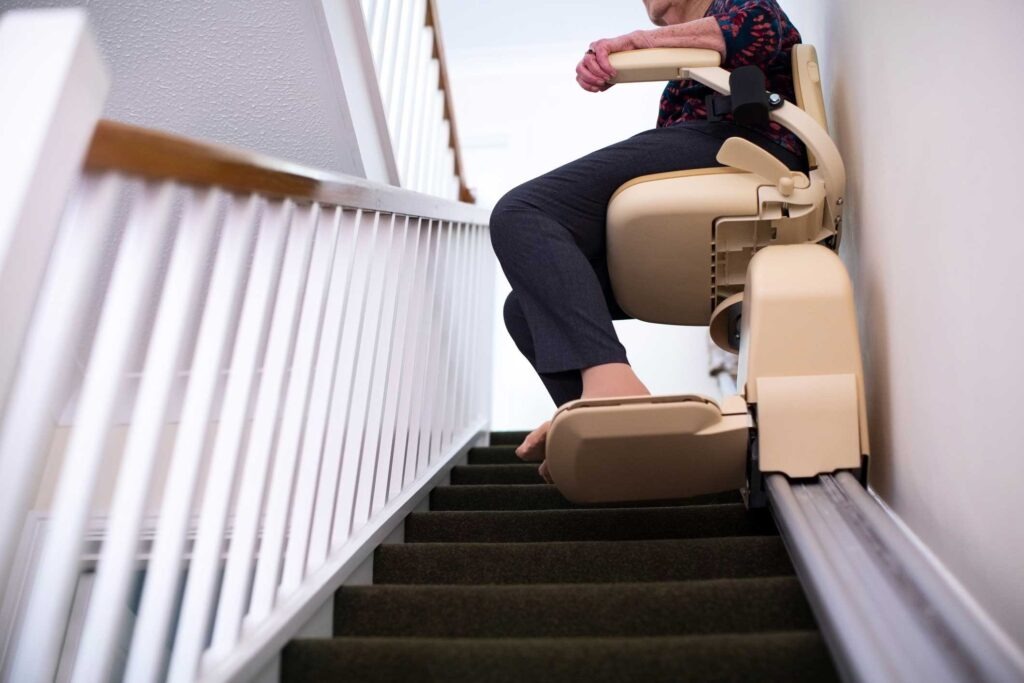 Stairlift installed in a London home